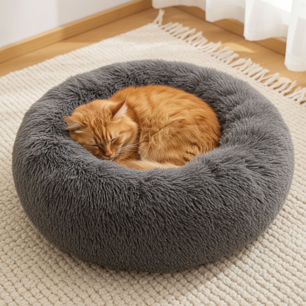 Kattenkussen Donut – Kalmerend donutkussen voor kattenHondkatWereld.nl